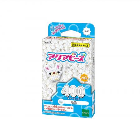 Aqua beads Star beads White AQ-329 AQ-329 400 pieces