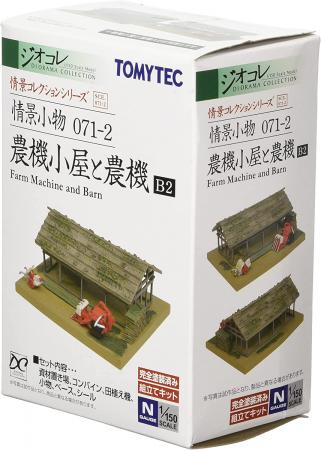 Scenery Collection Scenery Accessory 071-2 Agricultural machine hut and farm machine B2 diorama supplies