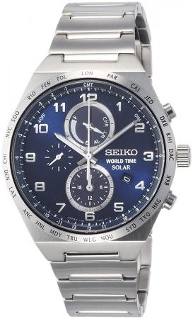 SEIKO SPIRIT Solar chronograph with world time function SBPJ023