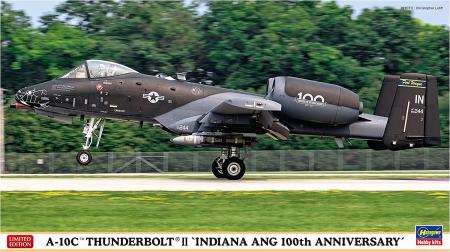 Hasegawa 1/72 US Air Force A-10C Thunderbolt II Indiana Air Force 100th Anniversary Paint Plastic Model 02409