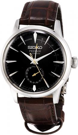 SEIKO PRESAGE Mechanical Mechanical Green Dial with Power Reserve Box Type Hard Rex See-through Back SARY135Men's Brown