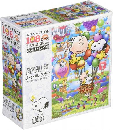 108 Piece Jigsaw Puzzle PEANUTS Snoopy Balloon Flight (18.2x25.7cm)
