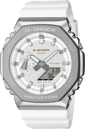 CASIO G-Shock Watch PRECIOUS HEART SELECTION 2025 Metal Covered GM-2110SH-7AJF Men's White