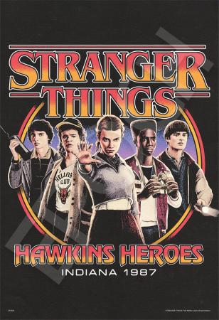 Netflix Stranger Things Hawkins Heroes, 1053 Super Small Piece Jigsaw Puzzle (26x38cm), 32-615s, with Glue, Spatula, and Score Ticket