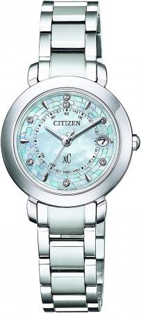 CITIZEN xC hikari collection Eco-drive radio clock Titania Happy Flight limited model World limited 2,500 with limited BOX ES9440-51W Ladies Silver