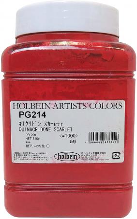 Holbein Oil Paint Pigment Quinacridone Scarlet PG214 # 1000 (610g)