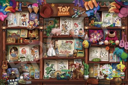 EPOCH 1000 Piece Jigsaw Puzzle Disney Puzzle Decoration Collage Bookshelf/Toy Story (50 x 75 cm) 97-707s with Glue, Spatula and Decorative Stickers