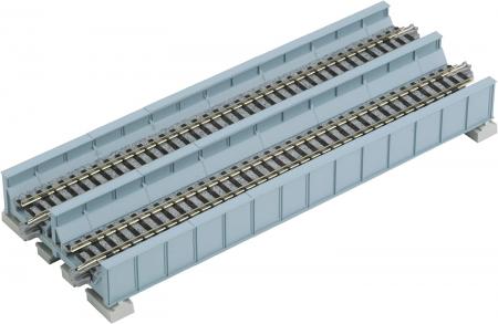 KATO N gauge double track plate girder iron bridge light blue 20-455 model railroad supplies