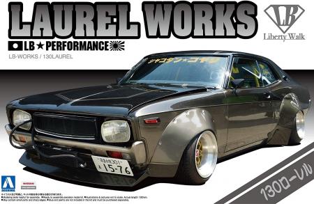 AOSHIMA 1/24 Liberty Walk Series No.5 Nissan 130 Laurel Plastic Model