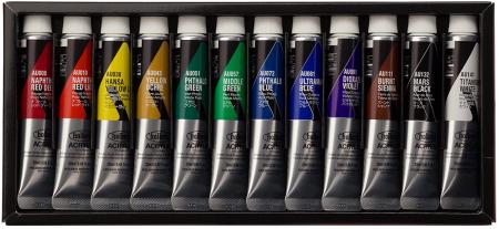 Holbein Acrylic Color Acrylic Color 12 Colors Set AU991 20ml (6) 016991