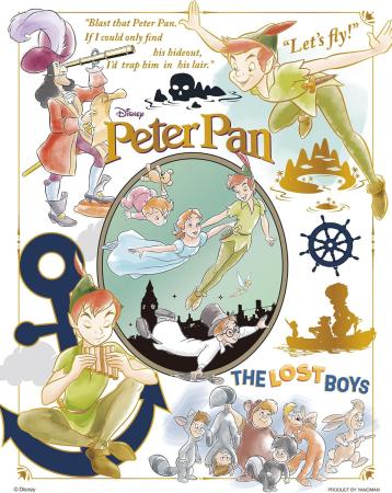 Yanoman (Made in Japan) 300 Piece Petit Petit Light Jigsaw Puzzle Disney Colorful Gold/Peter Pan (16.5x21.5cm) 42-119 Piece Request Postcard Included, Glue Included, Spatula Included