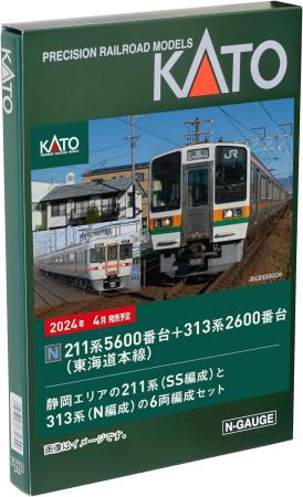 KATO N gauge 211 series 5600 series + 313 series 2600 series Tokaido Main Line 6-car set 10-1862 Railway model Train