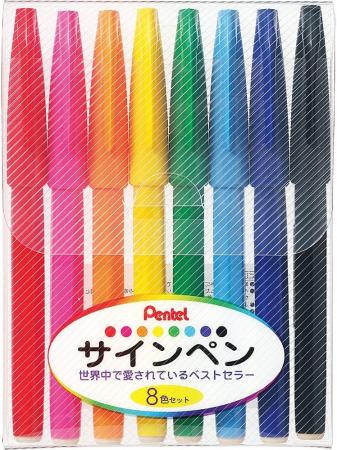 Pentel felt-tip pen S520-8 8 color set