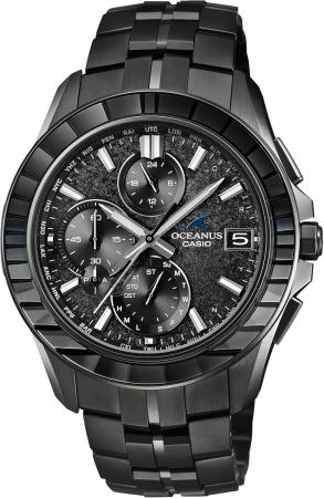 CASIO Oceanus Watch Manta Limited Edition of 1,600 Pieces Worldwide OCW-S7000CN-1AJF Men's, All Black
