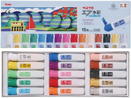 Pentel paint F watercolor WFC2-15 poly tube 15 colors