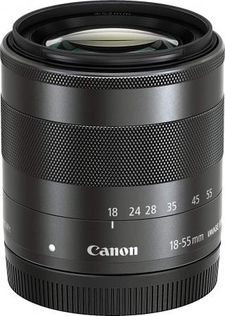 Canon standard zoom lens EF-M18-55mm F3.5-5.6IS STM mirrorless interchangeable-lens camera