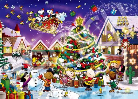 500 Piece Jigsaw Puzzle PEANUTS Snoopy Happy Christmas (38 x 53 cm)