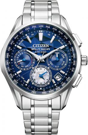 CITIZEN EXCEED CITIZEN YELL COLLECTION EXCEED World Limited 600 Eco-Eco-Drive GPS Satellite Radio Clock Double Direct Flight CC4030-58L Men’s Silver