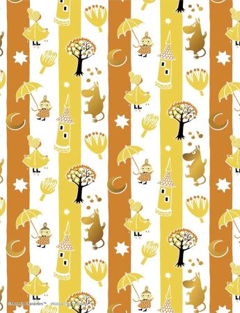 Yanoman (Made in Japan) 300 Piece Petit Petit Light Jigsaw Puzzle Moomin 80th Stripe (16.5x21.5cm) 42-115 Comes with Glue, Spatula, and Piece Request Form