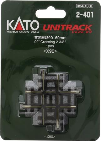 KATO HO gauge cross track 90° 1 piece 2-401 model railroad supplies
