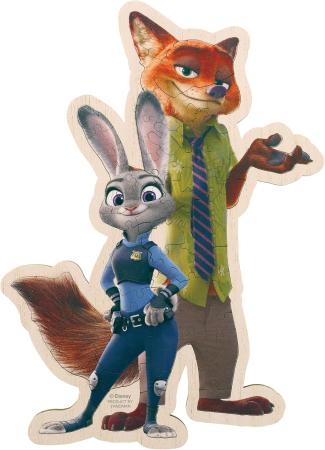 Disney Judy & Nick 79-Piece Jigsaw Puzzle, Woody Puzzle Rigmy (19.9x27.3cm) 37-01, Includes Piece Request Postcard, Instruction Manual, and Wooden Easel