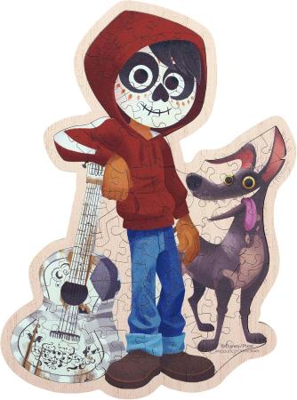 Disney Miguel 104-Piece Jigsaw Puzzle, Woody Puzzle Rigmy (19.7x26.4cm) 37-02, Includes Piece Request Postcard, Instruction Manual, and Wooden Easel