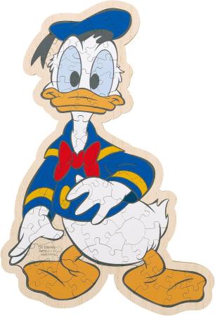 Disney Donald Duck 72-Piece Jigsaw Puzzle, Woody Puzzle Rigmy (18.1x26.8cm) 37-05, Includes Piece Request Postcard, Instruction Manual, and Wooden Easel