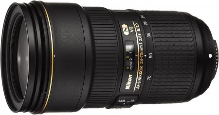 Nikon standard zoom lens AF-S NIKKOR 24-70mm f / 2.8E ED VR full size compatible
