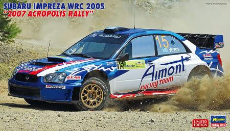 Hasegawa 1/24 Subaru Impreza WRC 2005 2007 Acropolis Rally Plastic Model 20558