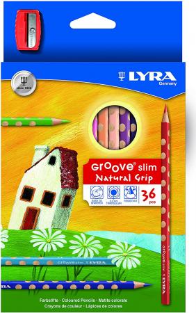 LYRA Groove Slim 36 color set (with sharpener)