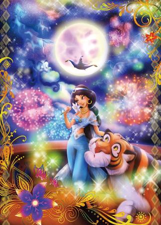 500Pieces Puzzle Fantastic Art Aladdin On the Magic of Love (Jasmine) (Glowing Jigsaw) (35x49cm)