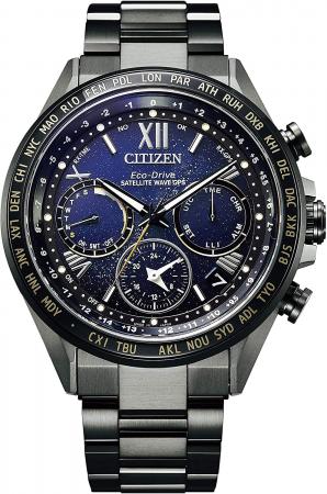 Citizen CC4015-86L Men's Wristwatch Atesa Titanium Technology 50th Anniversary Cosmic Blue Collection Limited Edition 1，300 Pieces Replacement Band (Nylon) Serial Number Included CC4015-86L Black