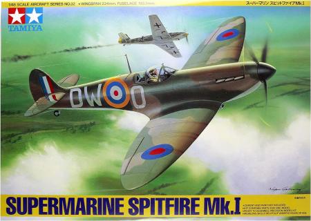 Tamiya 1/48 Masterpiece Series No.32 Royal Air Force Supermarine Spitfire Mk.I Plastic Model 61032