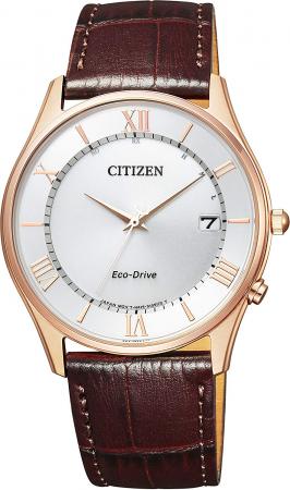 CITIZEN Collection Simple Adjustment Eco-Drive radio clock thin AS1062-08A Men's