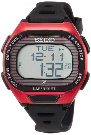 SEIKO PROSPEX Super Runners Solar Thin Runners Digital Soft Polyurethane Band SBEF047 Black (N)