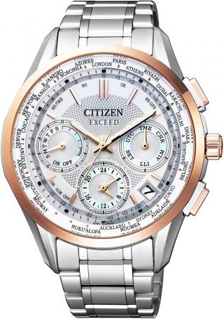 CITIZEN EXCEED Eco-DriveGPS Radio Clock F900 Double Direct Flight Needle Display Type CC9054-52A Men's