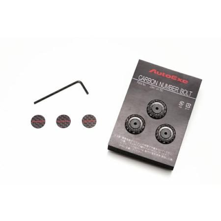 AutoExe Carbon Number Plate Bolt for Mazda