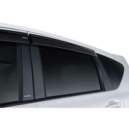 Nismo Pillar Garnish for Nissan Note E12 (with plastic visors) - Set of 6 (Center & Rear Pillars)