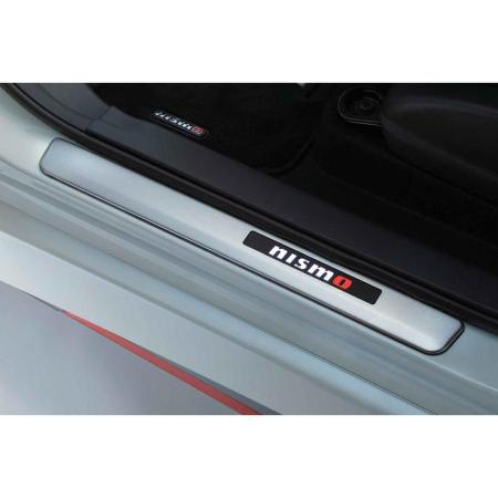 Nismo kicking plates (front and rear, set of 4) with NISMO logo (front only) for all Leaf ZE1 models