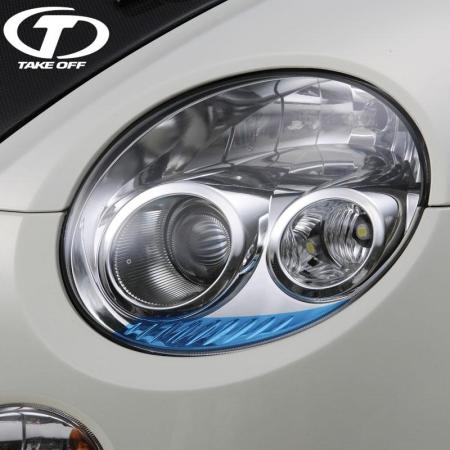 TAKE OFF Film Eyeliner for Headlights, Standard Blue, for Copen L880K