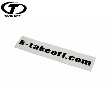 TAKE OFF URL Cutout Sticker, 300mm, Black