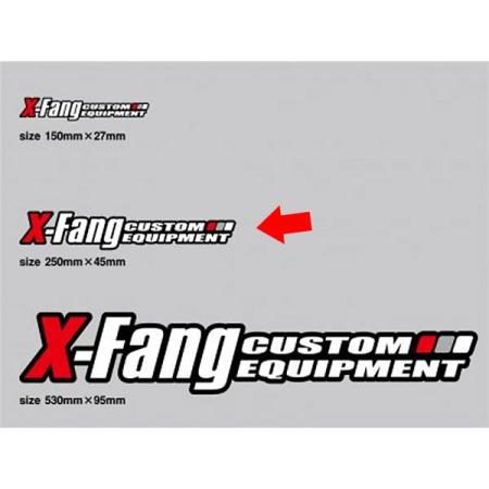 TGS X-Fang logo sticker 250mm x 45mm
