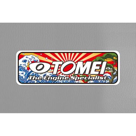 Tomei Powered Japanese Style Sticker White Logo