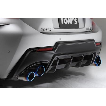 TOM'S Rear Bumper Diffuser with Heat Blue Contrast Layering (8x1) for RC-F USC10 (September 2014 - April 2019)