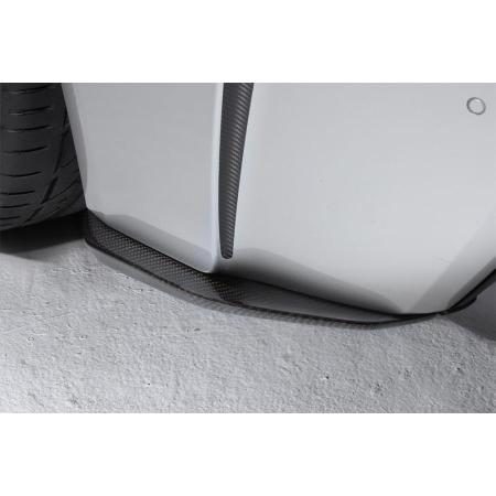 TOM'S Rear Bumper Side Diffuser in White Nova Glass Flake (083) for Toyota RC-F USC10 (September 2014 - April 2019)