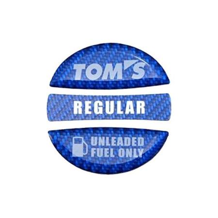 TOM'S Fuel Cap Garnish, Blue (Regular)