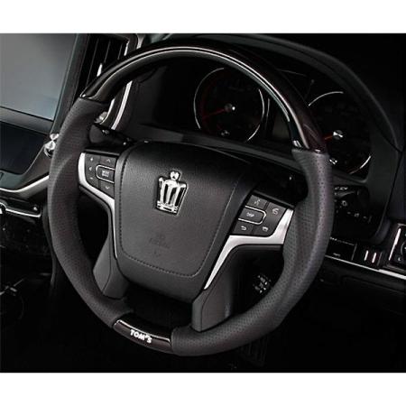 TOM'S Blackwood Steering Wheel for Crown Athlete ARS210, AWS210, GRS210, GRS211, and GRS214 (December 2012 onwards) - All Grades