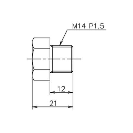 TRUST Plug Bolt M14 P1.5 12mm Neck