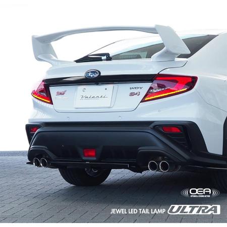 Valenti VALENTI JEWEL Ultra LED Tail Lamps (TSWRXU-RG-2) with Red Lens/Gloss Black for Subaru WRX