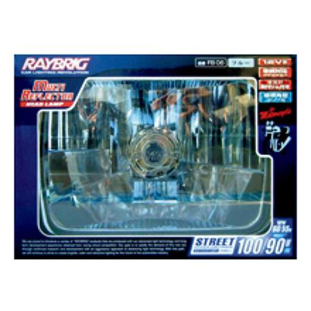 RAYBRIG 2-Wheel Multi-Reflector Headlamp, Square, Blue, FB06
